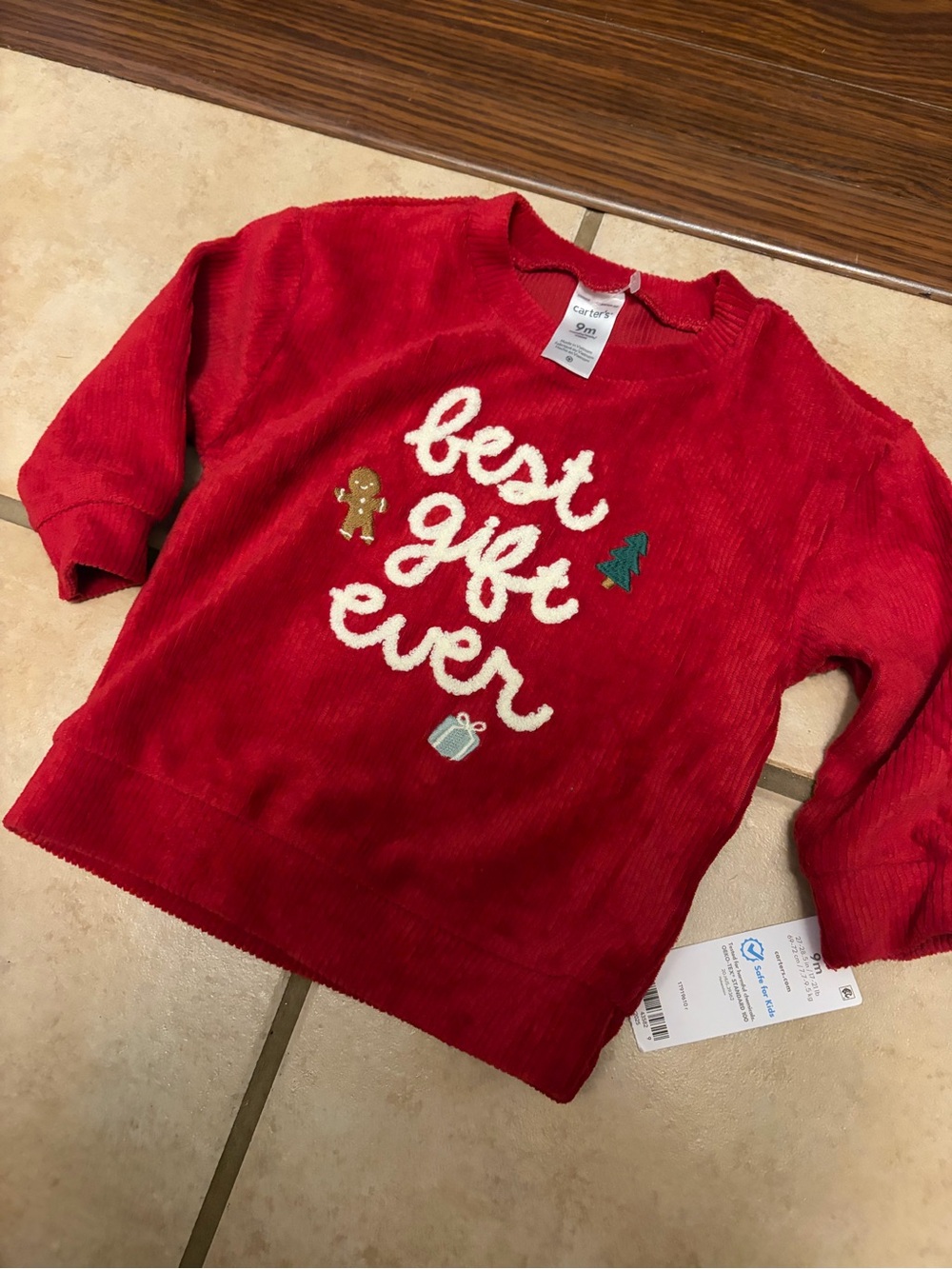 Carter's Red Holiday 'Best Gift Ever' Knit Sweatshirt